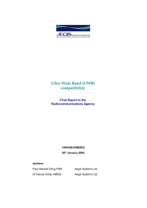 (UWB) Compatibility - Final Report