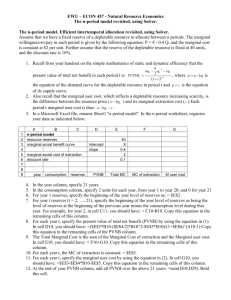 ECON 477 Section 01- Natural Resource Economics