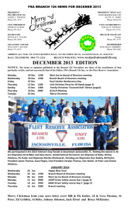 NL December 2013 - West Jax FRA Branch 126