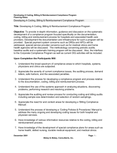 Planning Notes for CBR Compliance Workshop