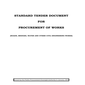 tender document