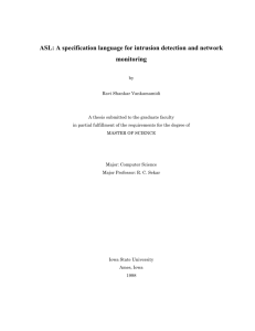 ASL : Audit Specification Language for Intrusion Detection And