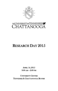 Research Day 2015 April 14, 2015 9:00 am – 2:00 pm University