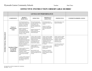 Observable Rubric