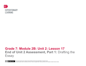 Grade 7 Module 2B, Unit 2, Lesson 17