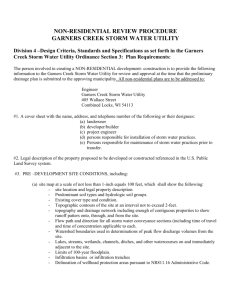 subdivision review procedure - Garners Creek Storm Water Utility