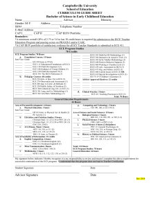 BS in ECE Curriculum Guide Sheet