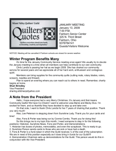 January 2009 - Miami Valley Quilters Guild