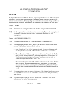 St. Michael Constitution August 2011