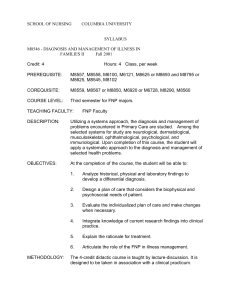 Diagnosis & Management of Illness in Families II