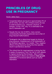 PRINCIBLES OF DRUG USE İN PREGNANCY