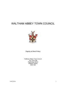 Bullying and Harassment - walthamabbey