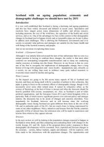 Scotland with an ageing population: economic and demographic