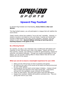 Upward Flag Football In Upward Flag Football and Cheerleading