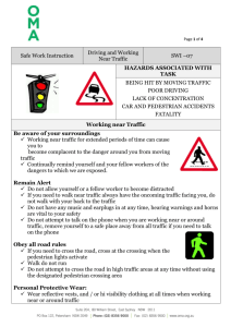 Working Near Traffic Safe Work Instruction