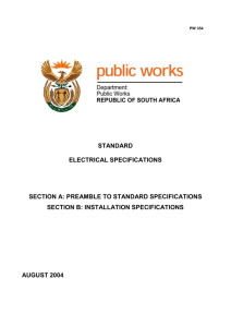 electrical specifications - Department of Public Works