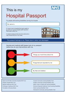 Hospital Passport Template