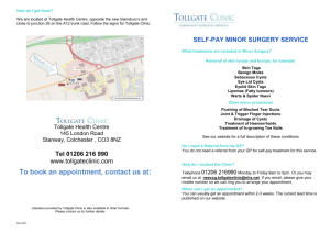 Minor Surgery Leaflet-Self Pay – March 15