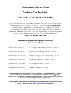TEACHING POSITIONS AVAILABLE