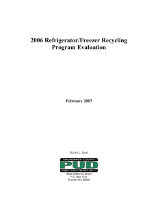 Refrigerator/Freezer Recycling