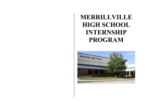 internship handbook - Merrillville Community School