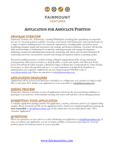 Application for Associate Position