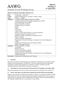 DOC: 62 KB - Department of Infrastructure and Regional Development