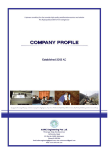 Company Profile - ADMC Engineering Pvt.Ltd