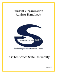 BENEFITS OF ADVISING: - East Tennessee State University