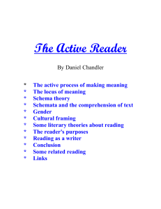 The Active Reader - School of Journalism and Communication