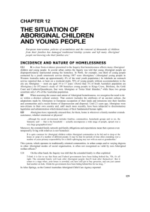 Chapter 12: The situation of Aboriginal young people