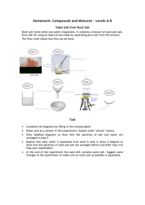Mid-Topic Test: Topic 3, Separating Mixtures