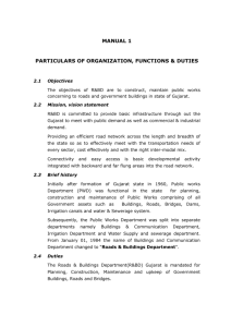 brief note on r&bd organisation - Roads and Buildings Department