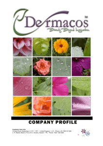 our Business Profile - Dermacos