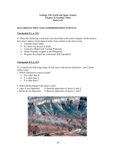 Geology 110: Earth and Space Science