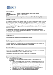 Job Description & Person Specification