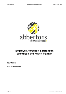 Employee Retention Workbook and Action Plan