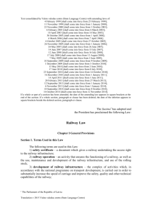 Railway Law - Valsts valodas centrs