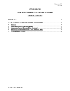 4. Electronic Transmissions of Local Services Bills