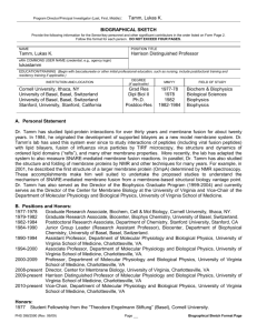View Curriculum Vitae (pdf) - Department of Physiology and