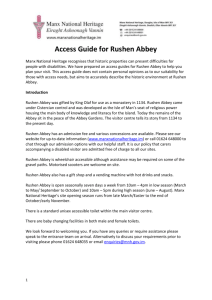 Rushen Abbey Access Guide Doc