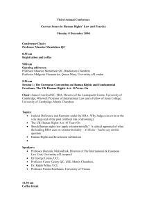 Conference programme - School of Law