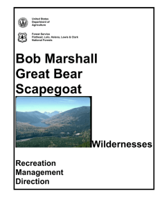 the bob marshall, great bear and scapegoat