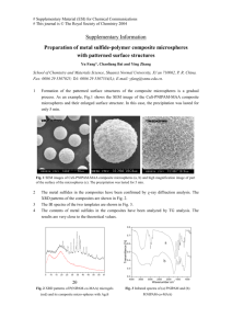 Formation of the surface structures of the composite microspheres
