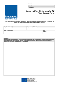 Final Report Form - University of Nottingham