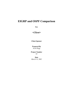 EIGRP and OSPF Comparison