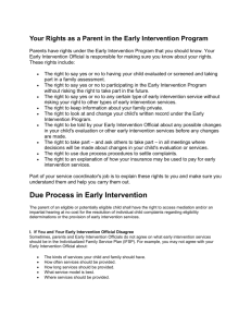 Your Rights as a Parent in the Early Intervention Program