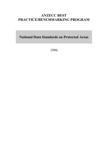 National Data Standards on Protected Areas