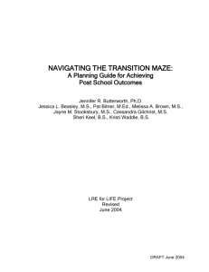 Navigating the Transition Maze