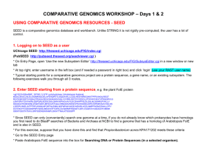 METABOLIC PATHWAYS & GENOMICS File: genome&p